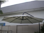 Umbrella 5 metre Large Outdoor Cantilever White PVC